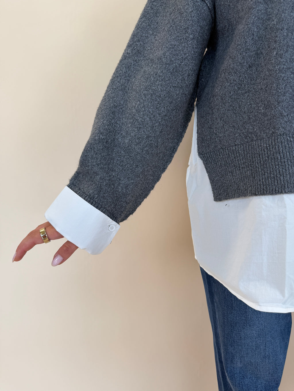 High Neck Knit Top