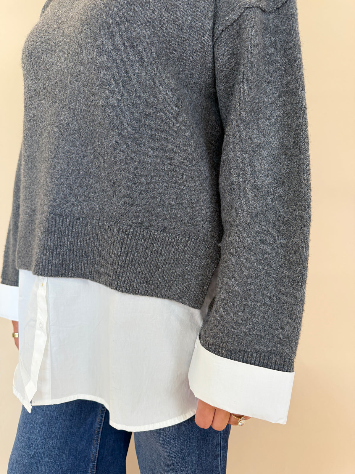 High Neck Knit Top