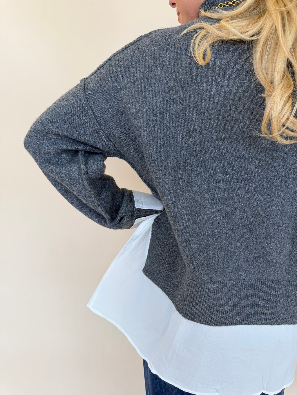 High Neck Knit Top
