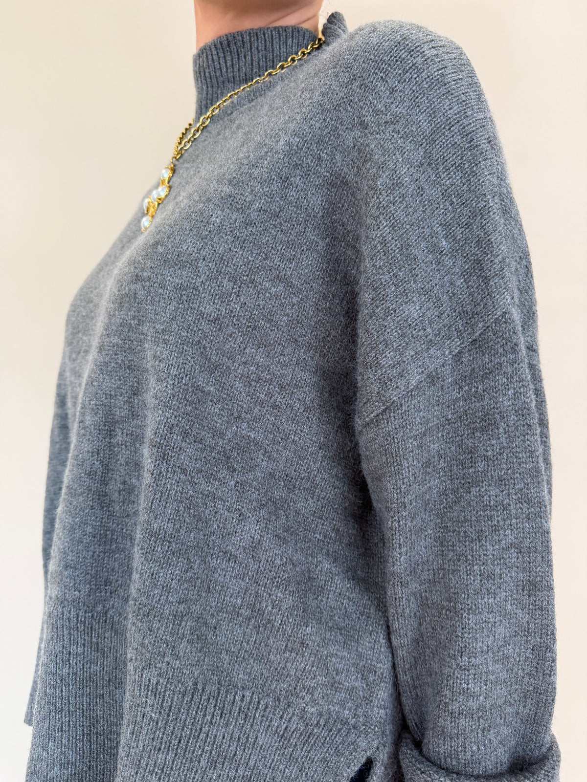 Mock Neck Sweater Top