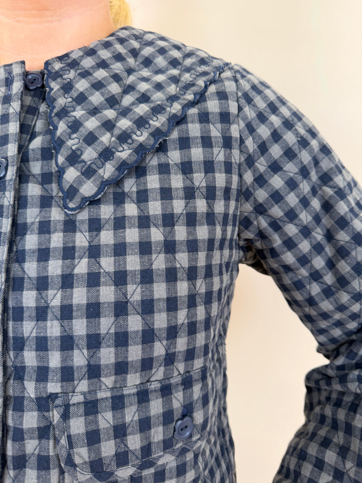Gingham Quilted Jacket