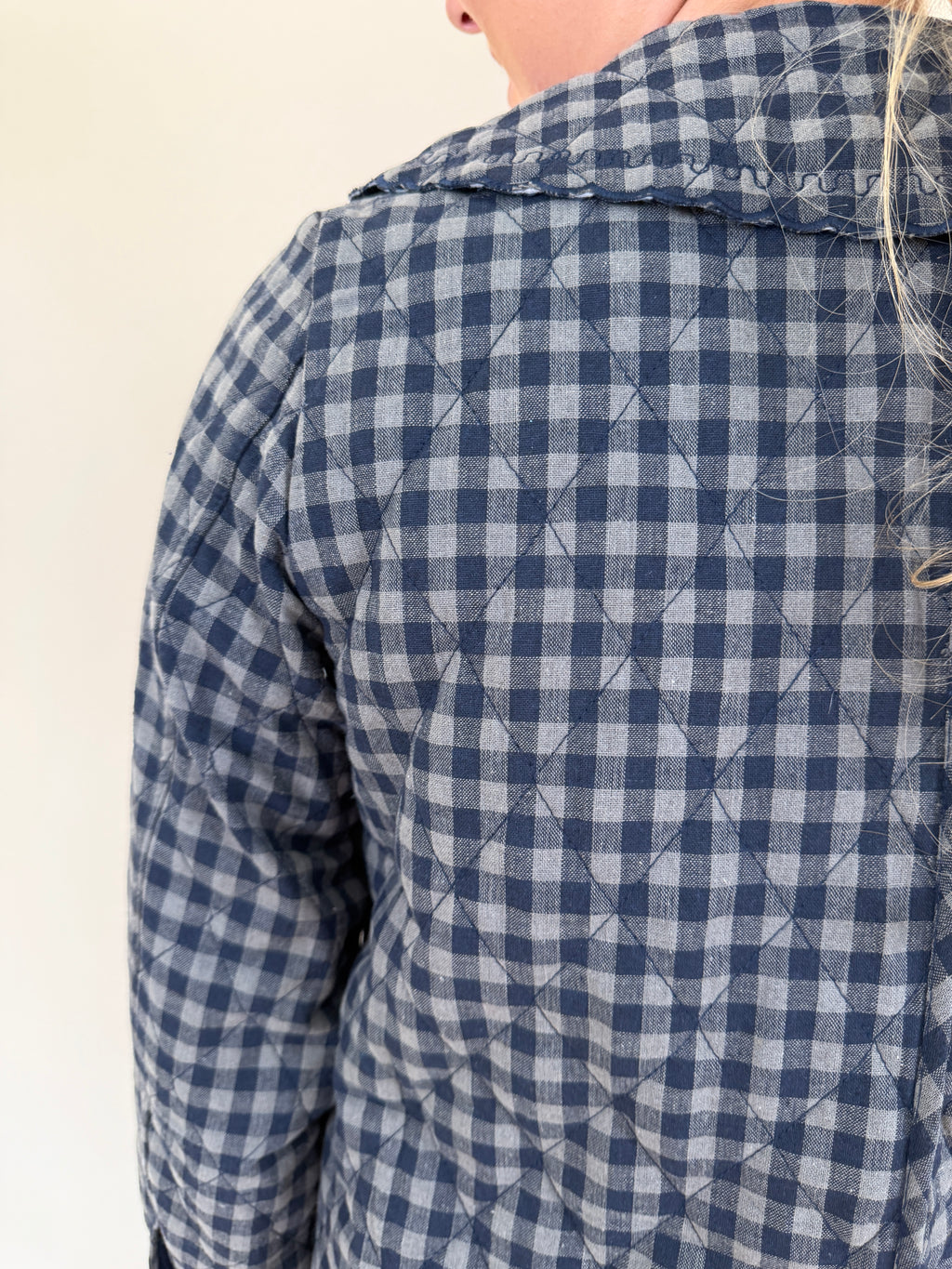 Gingham Quilted Jacket