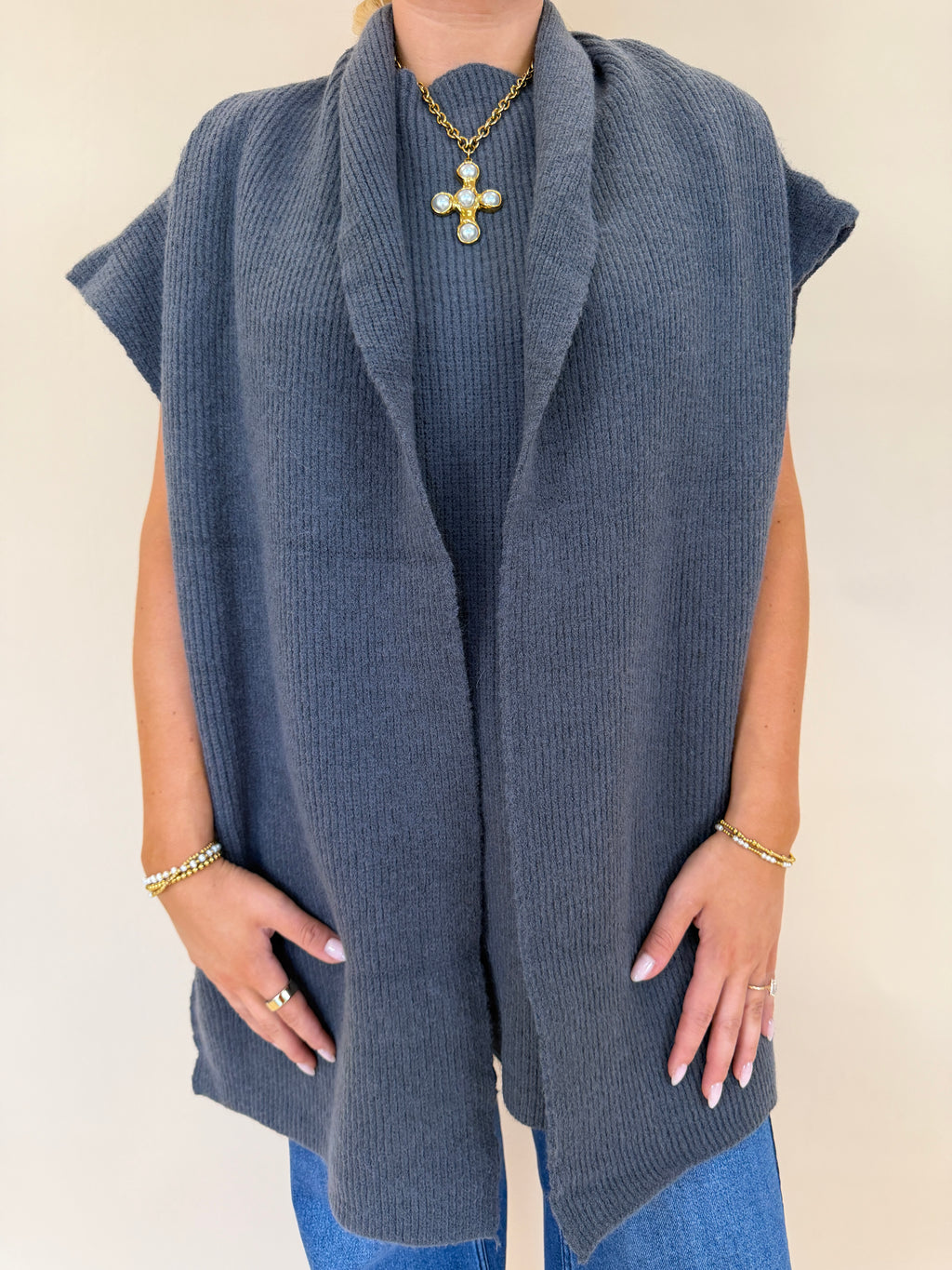 Scarf Tunic Sweater