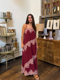 Lace Trim Detail Maxi Dress