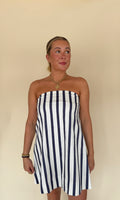 Tube Stripes Mini Dress