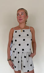 Polka Dot Sleeveless Top