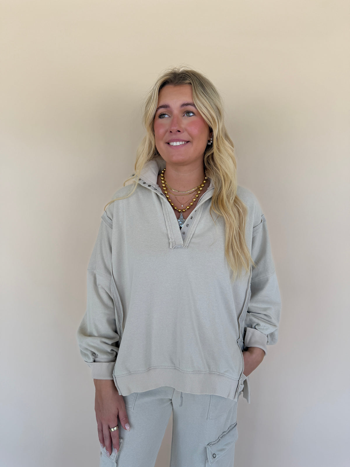 Snow Washed Pull Over