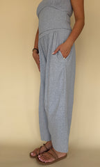 Mineral Washed Wide Leg Pants