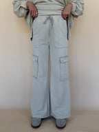 Snow Washed Cargo Sweatpants