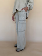 Snow Washed Cargo Sweatpants