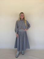Gingham Button Down Balloon Shirt