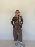 Mineral Washed Barrel Jumpsuit