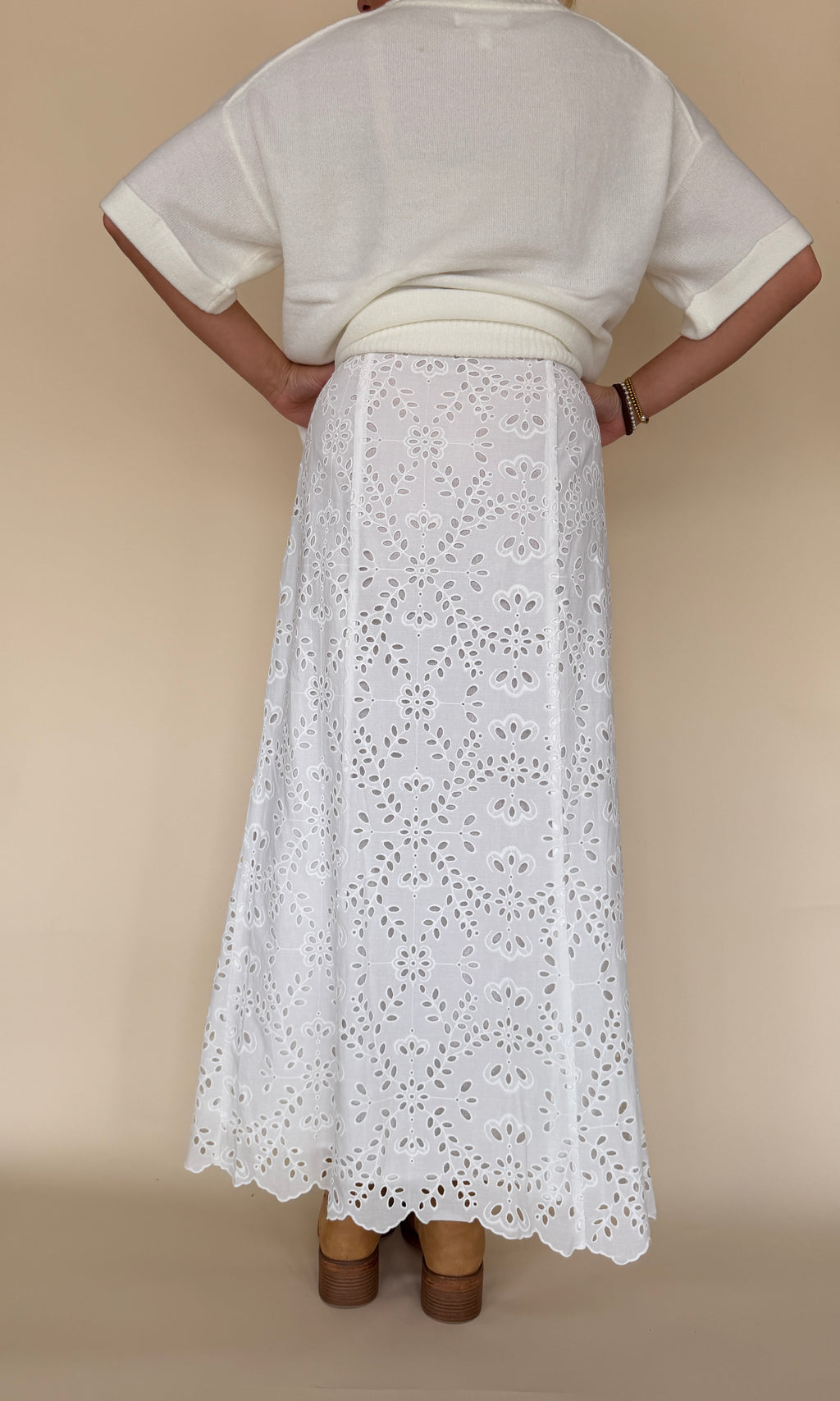 Emrie Eyelet Skirt