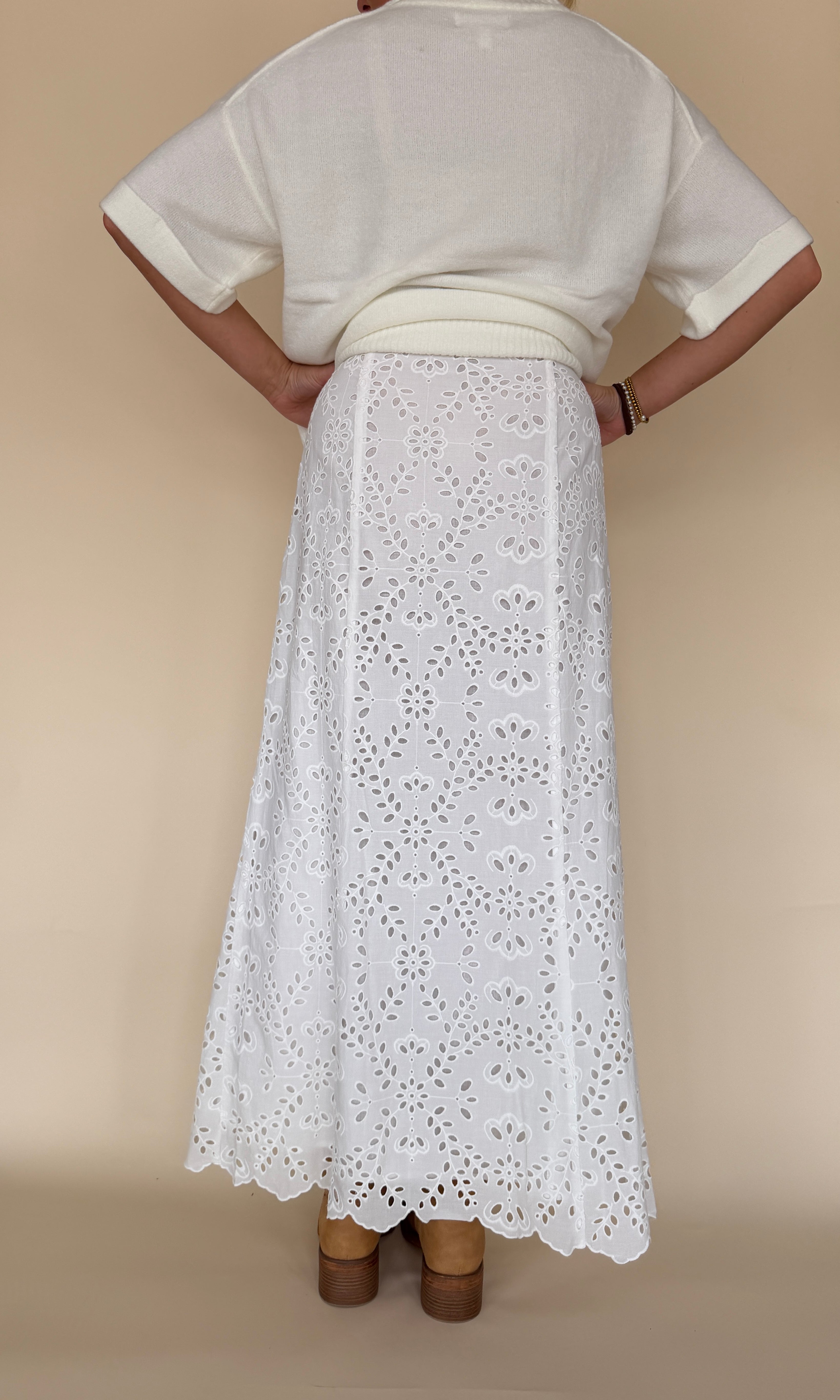 Emrie Eyelet Skirt