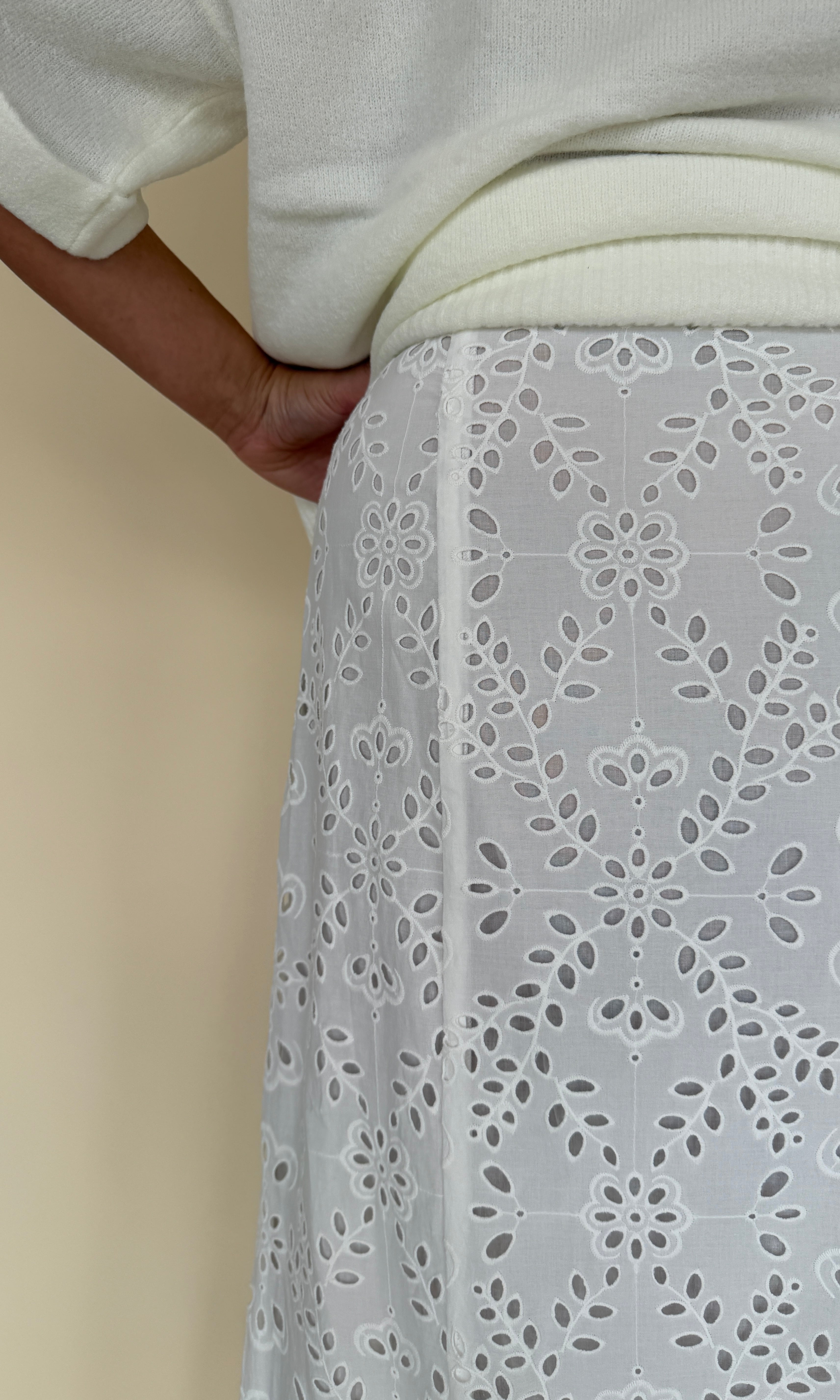 Emrie Eyelet Skirt