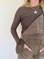 Mineral Washed Barrel Jumpsuit