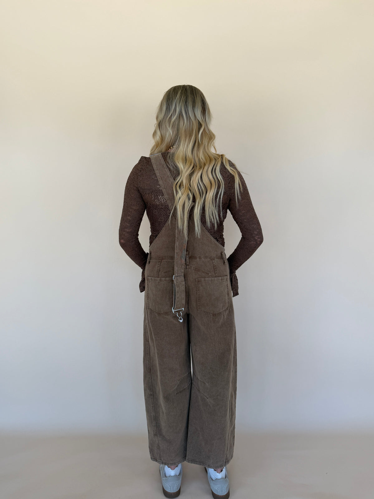 Mineral Washed Barrel Jumpsuit