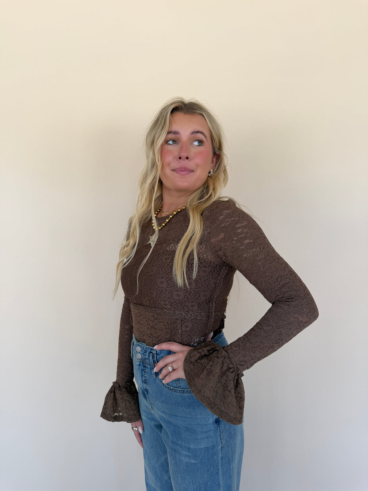 Floral Lace Layering Top