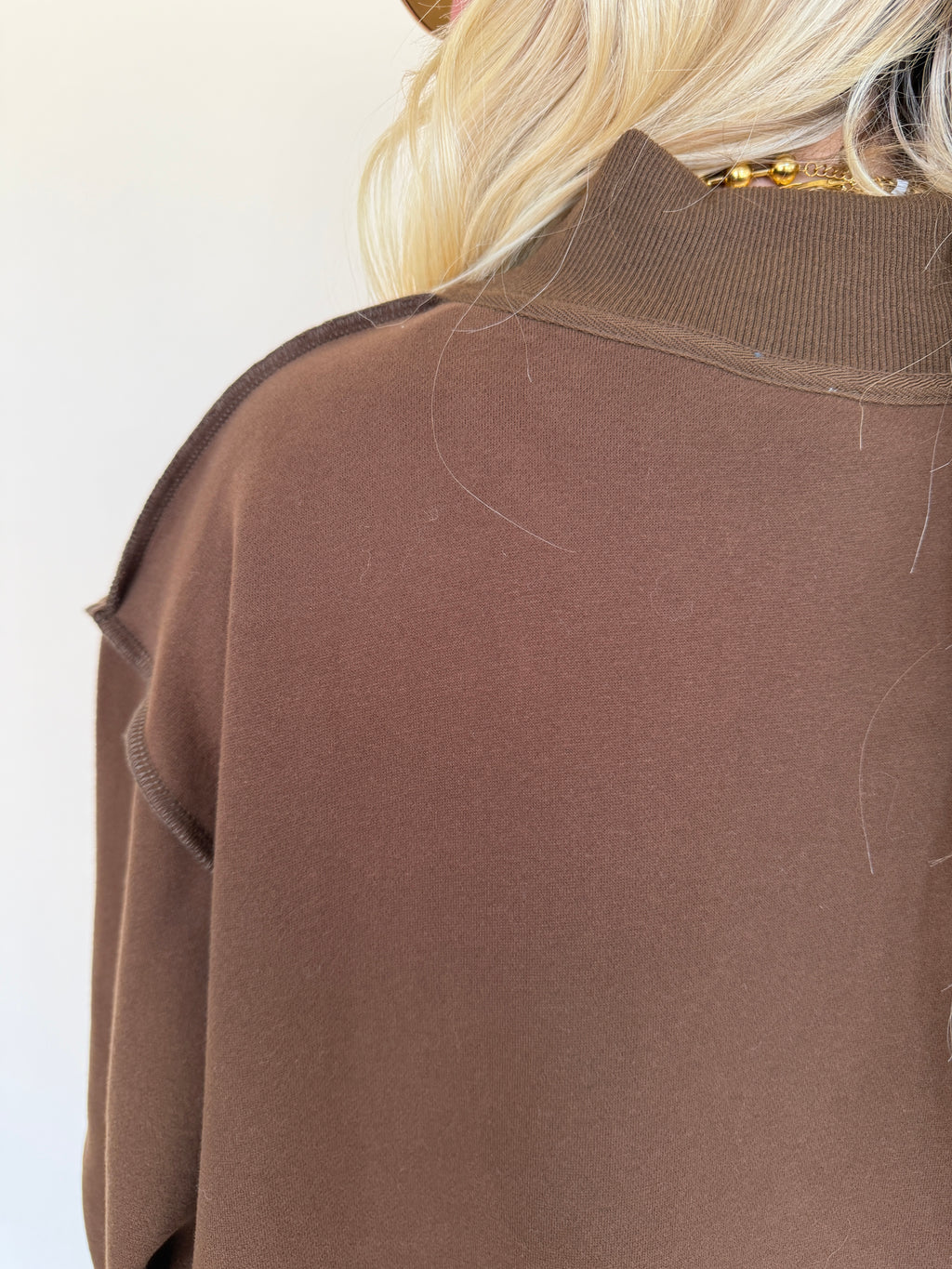 'Mallard' Embroidered Mock-Neck Sweatshirt