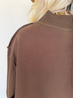 'Mallard' Embroidered Mock-Neck Sweatshirt