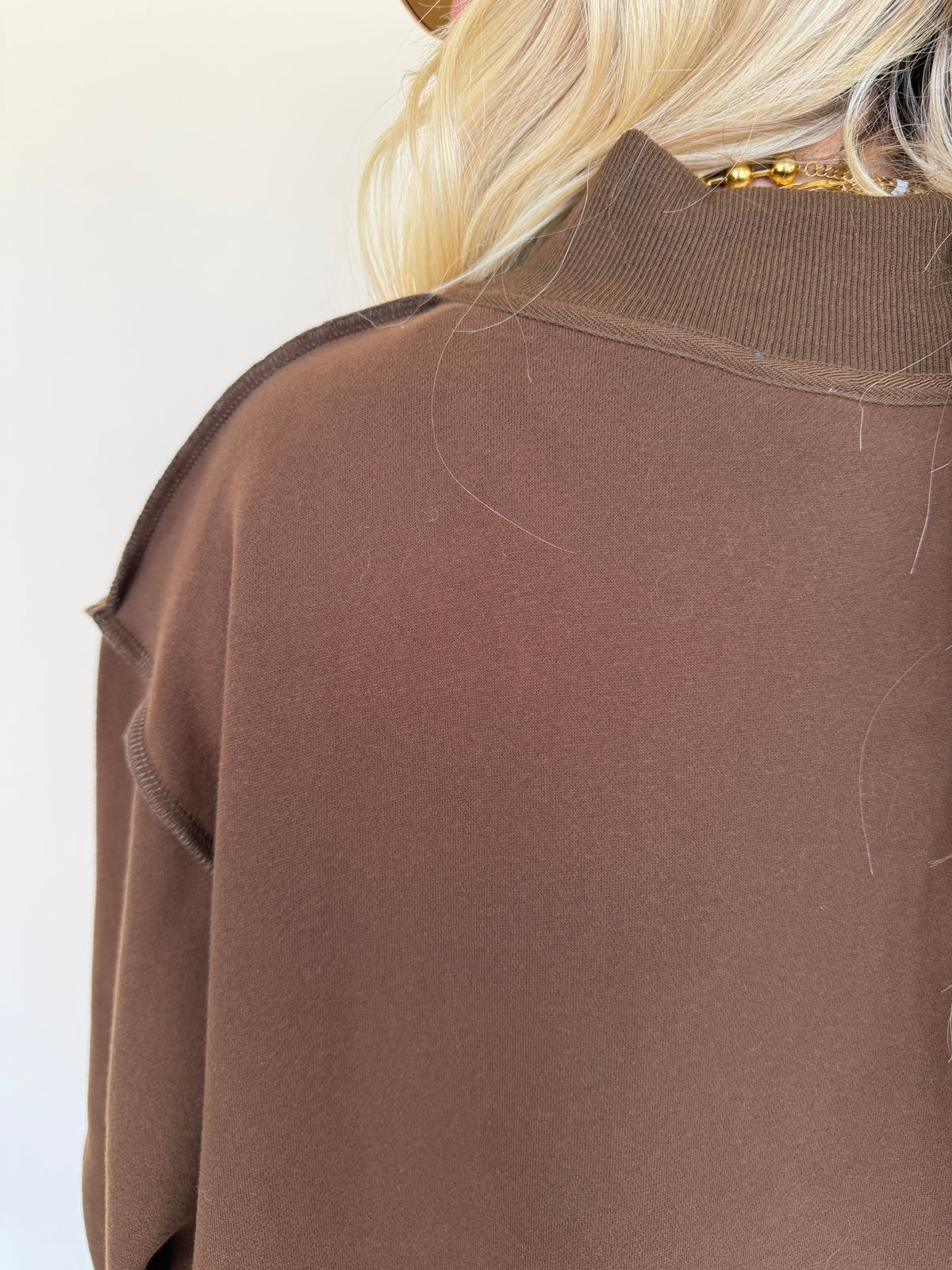 'Mallard' Embroidered Mock-Neck Sweatshirt