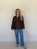 Drawstring Waist Trench Jacket