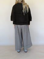 Gingham Wide Leg Pants