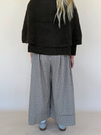 Gingham Wide Leg Pants