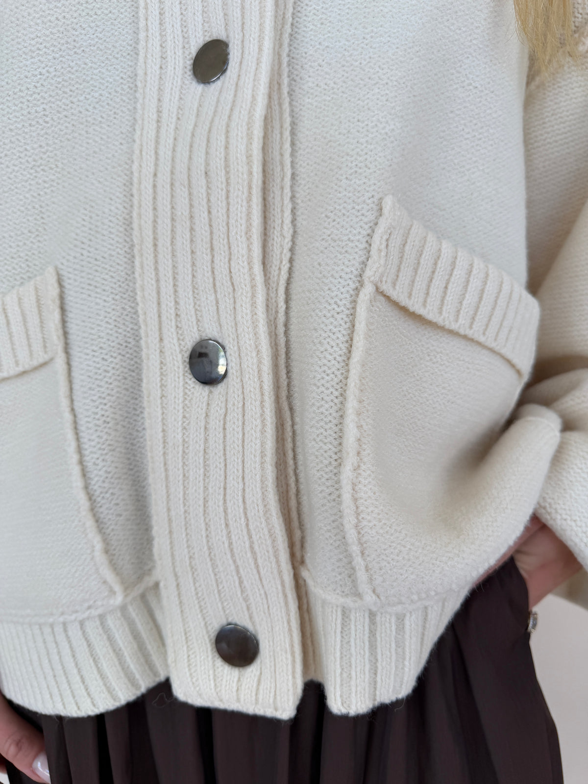 Balloon Sleeve Cardigan