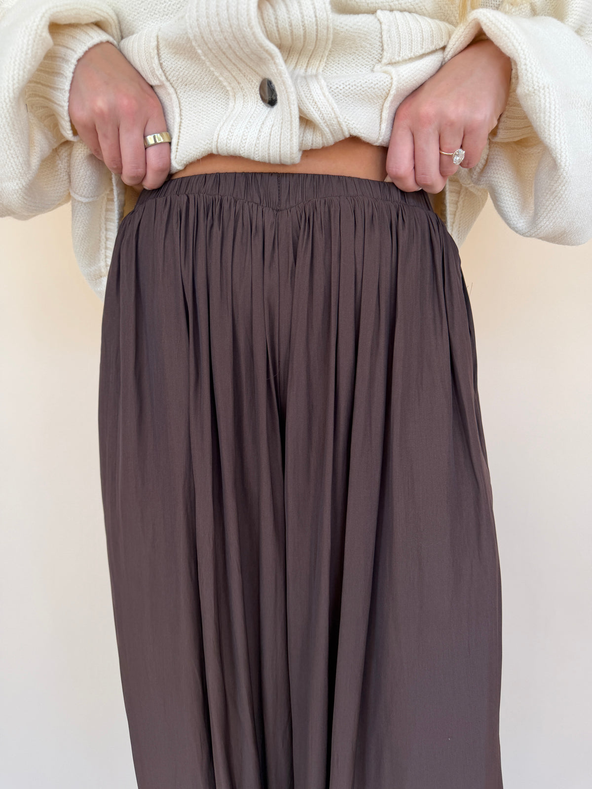 Lace Trim Pants