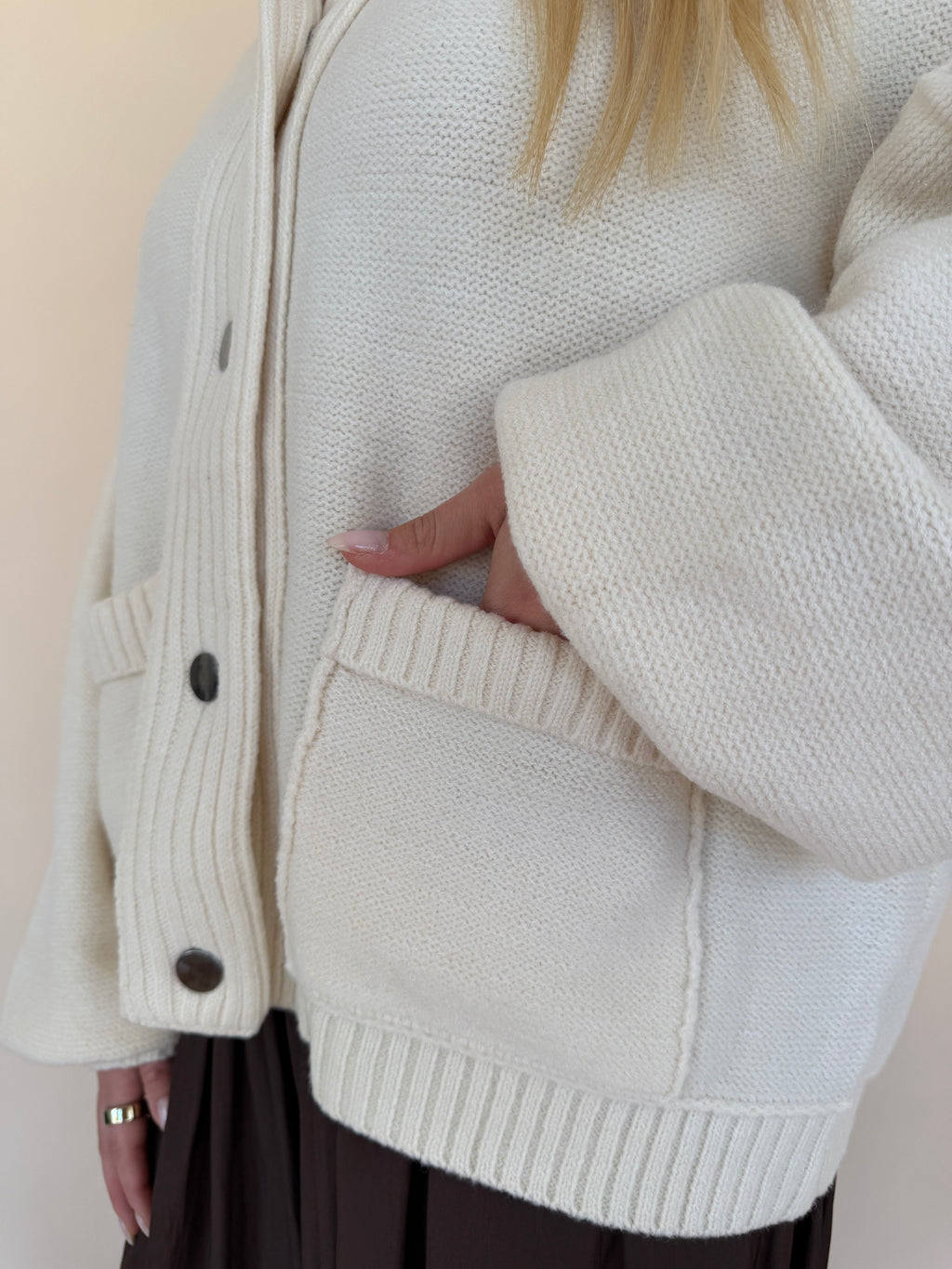 Balloon Sleeve Cardigan