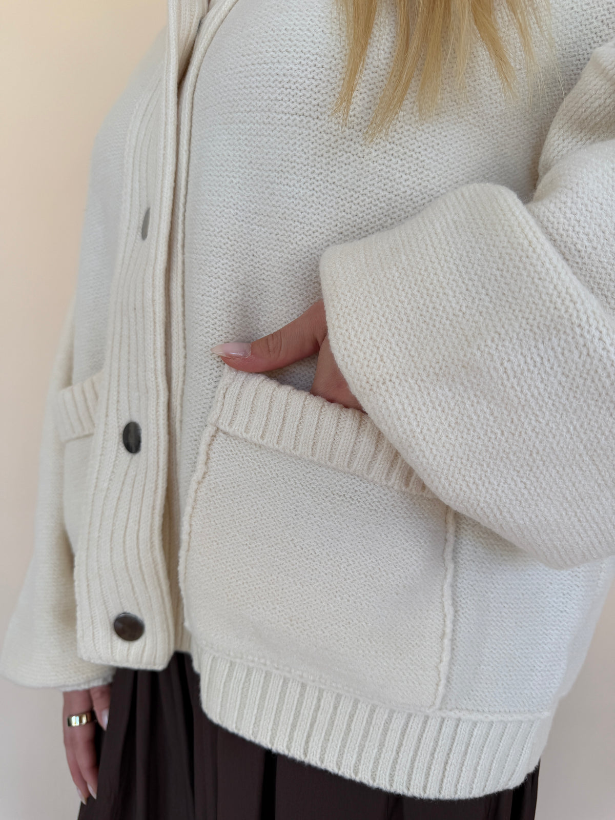 Balloon Sleeve Cardigan