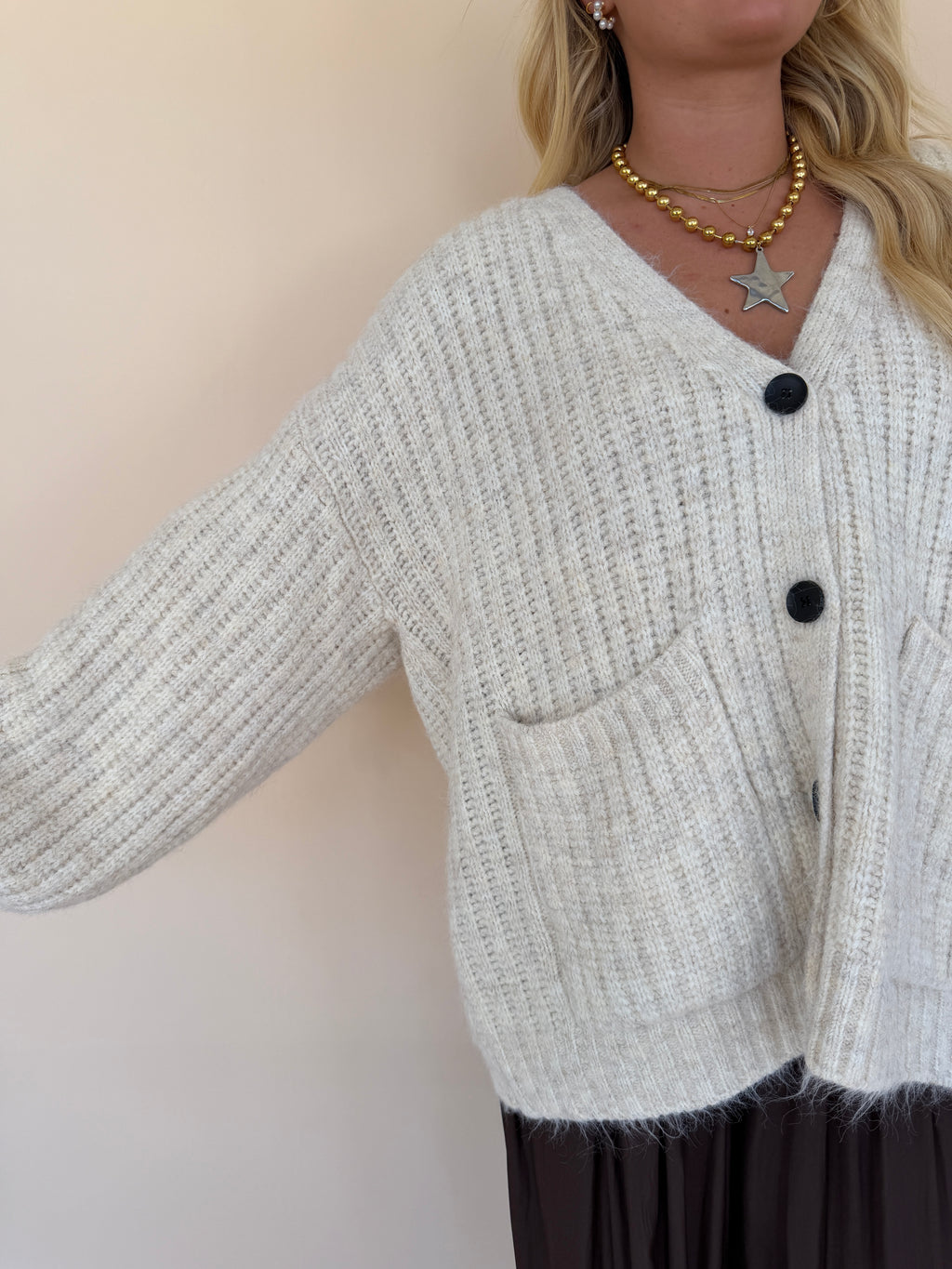 Ribbed Knit Cardigan