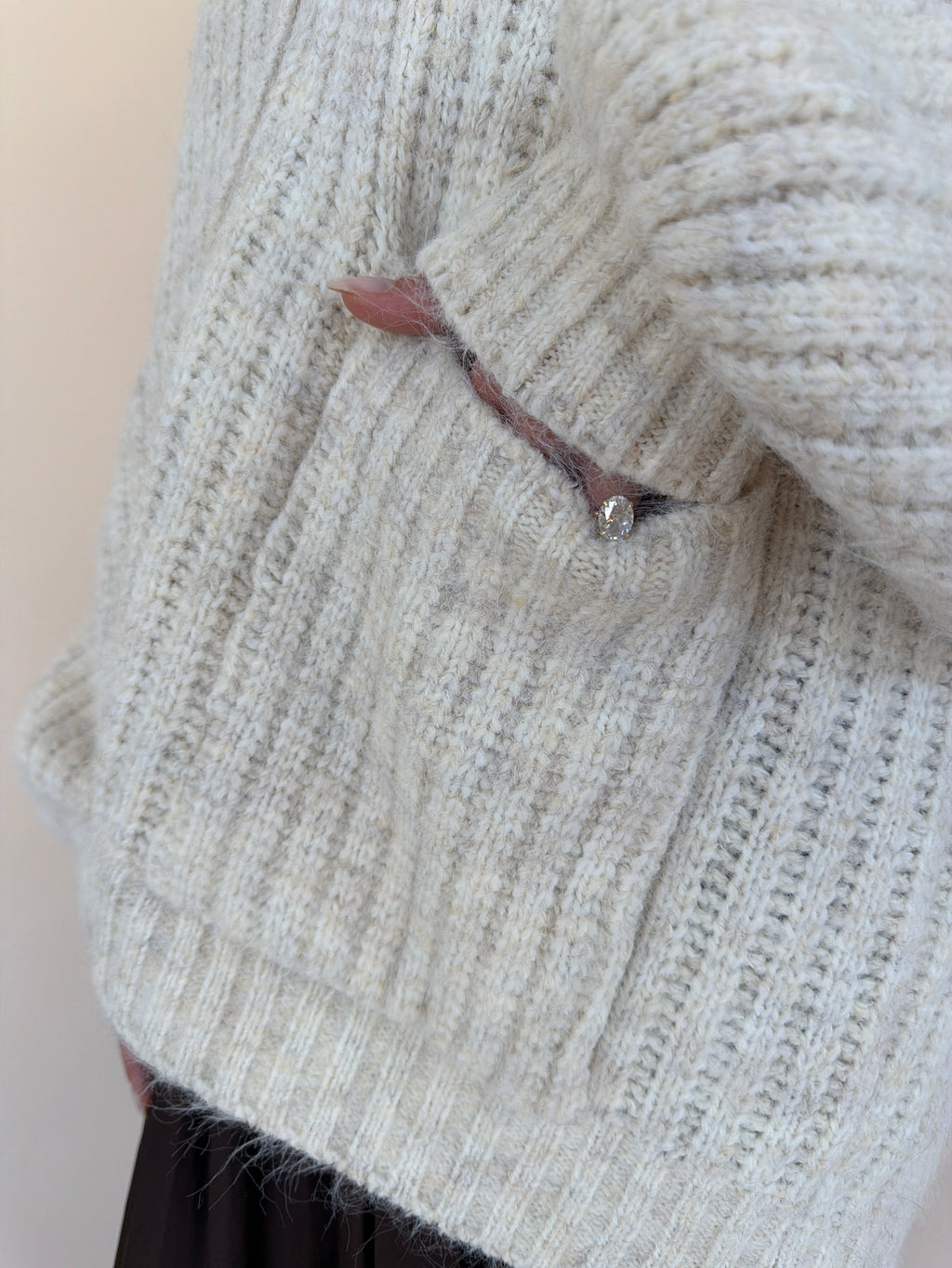 Ribbed Knit Cardigan