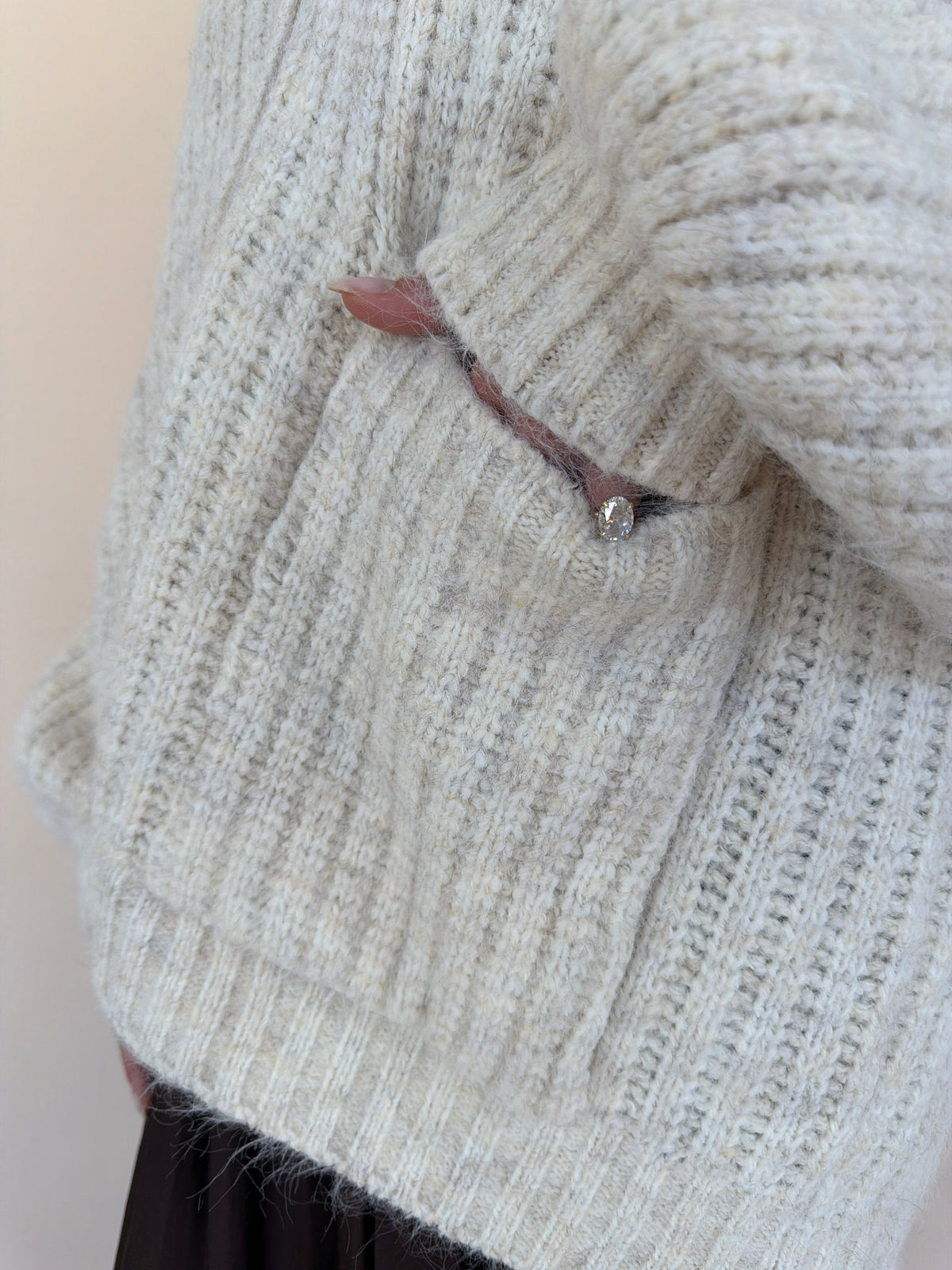 Ribbed Knit Cardigan