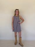 Mineral Washed Striped Mini Dress