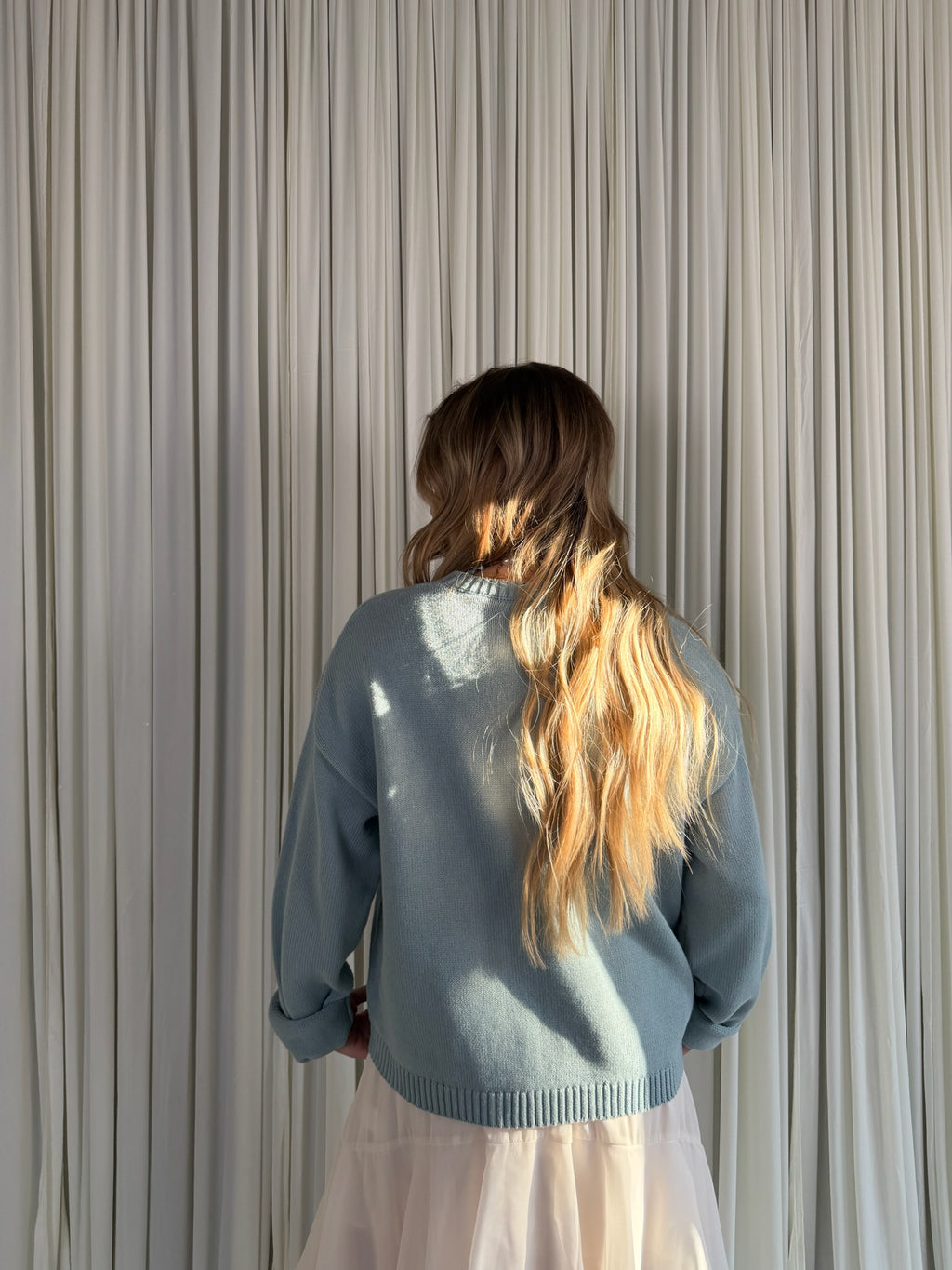 Fish Graphic Coastal Crewneck Sweater