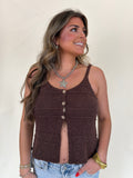 Crochet Button Front Tank