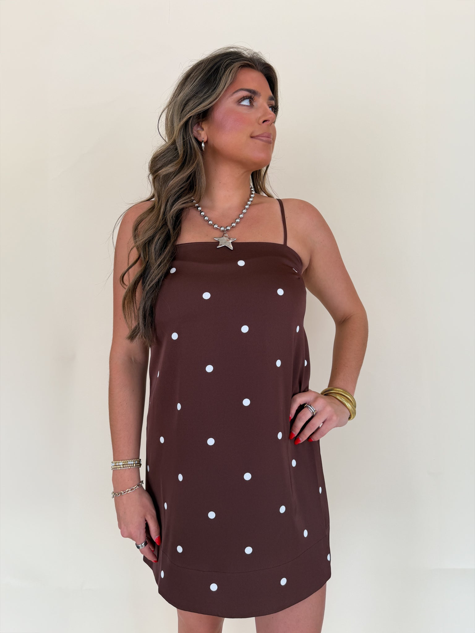 Maude Dot Mini Dress