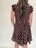 Tie Waist Polka Dot Mini Dress