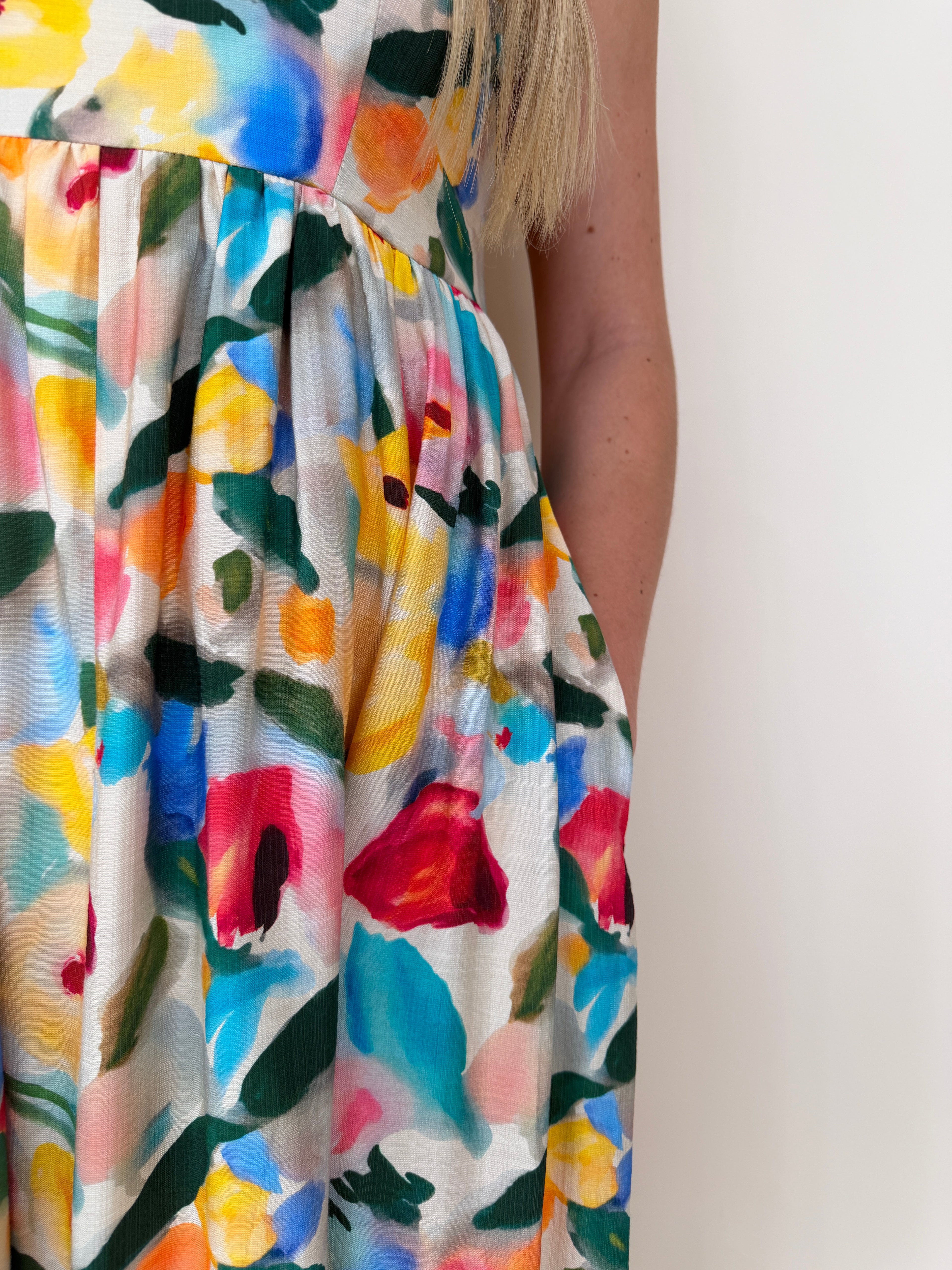Watercolor Floral Maxi Dress