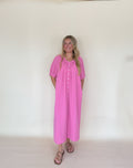 Puff Sleeve Midi Dress