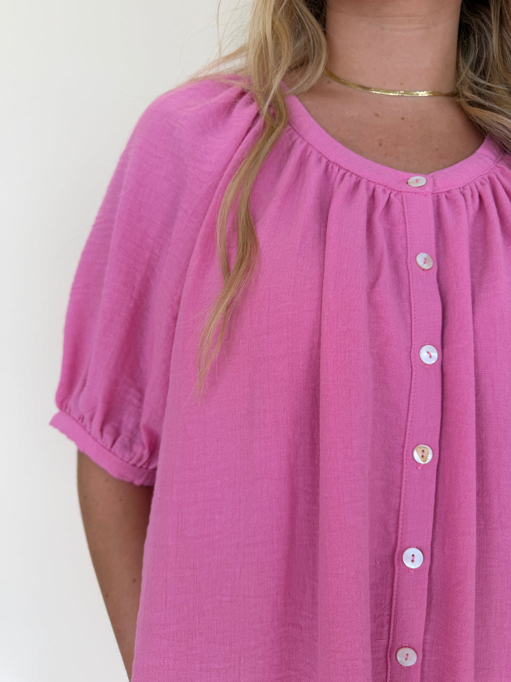Puff Sleeve Midi Dress