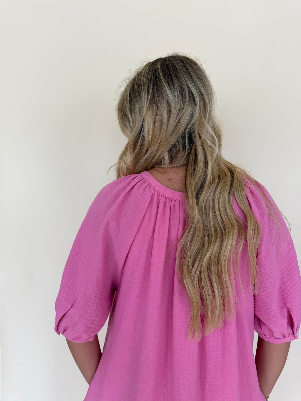 Puff Sleeve Midi Dress