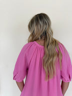 Puff Sleeve Midi Dress