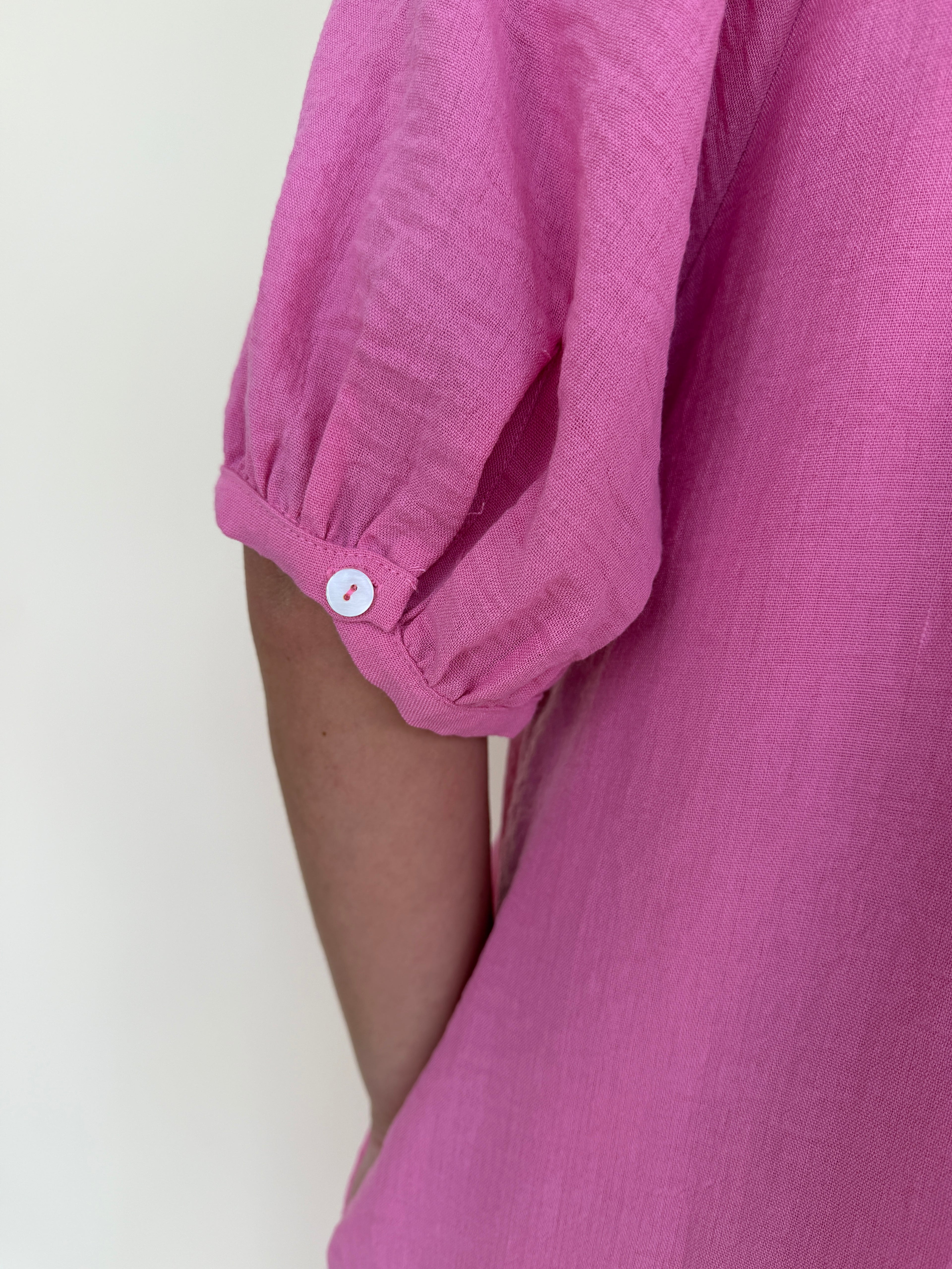 Puff Sleeve Midi Dress