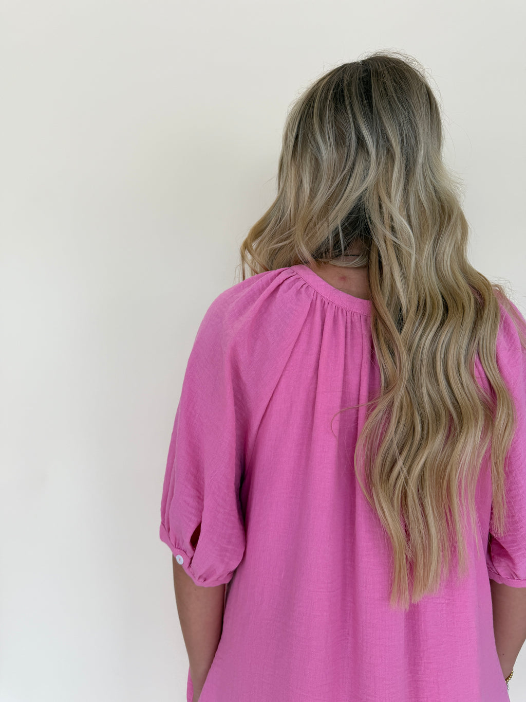 Puff Sleeve Midi Dress
