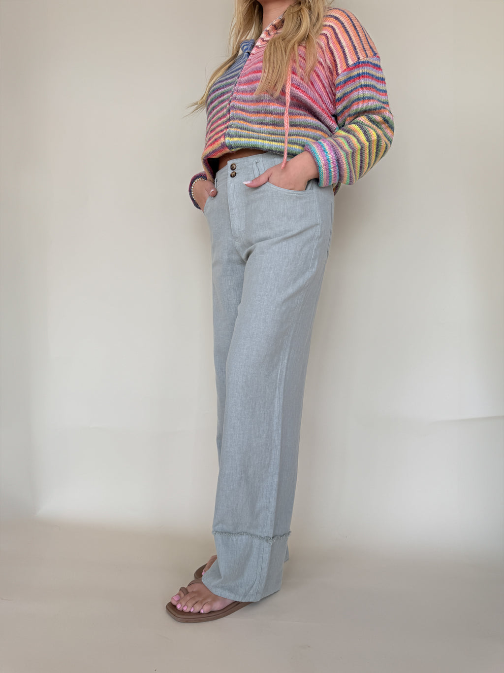 Holly Straight Leg Pants | Abbey Stone