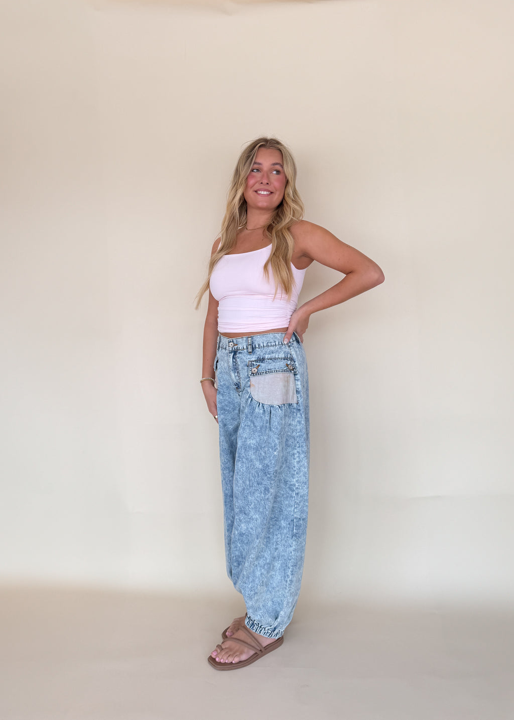 High Rise Floral Jogger Pants