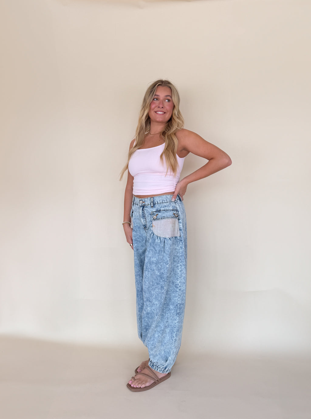 High Rise Floral Jogger Pants